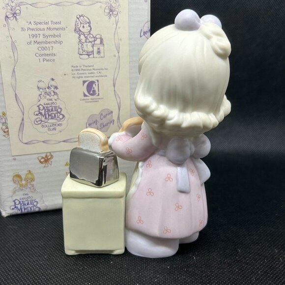 Precious Moments "A Special Toast to Precious Moments" 1997 Charter figurine - Picture 2 of 3